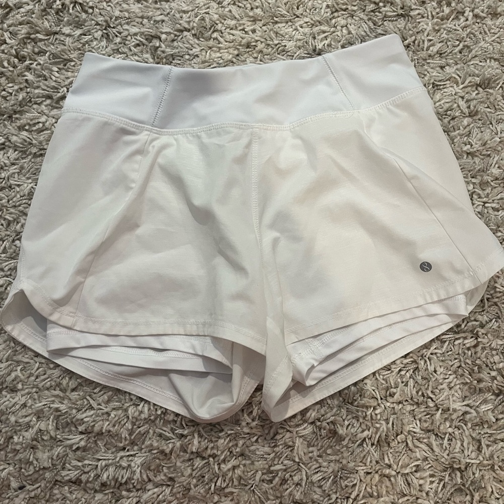 White athletic shorts